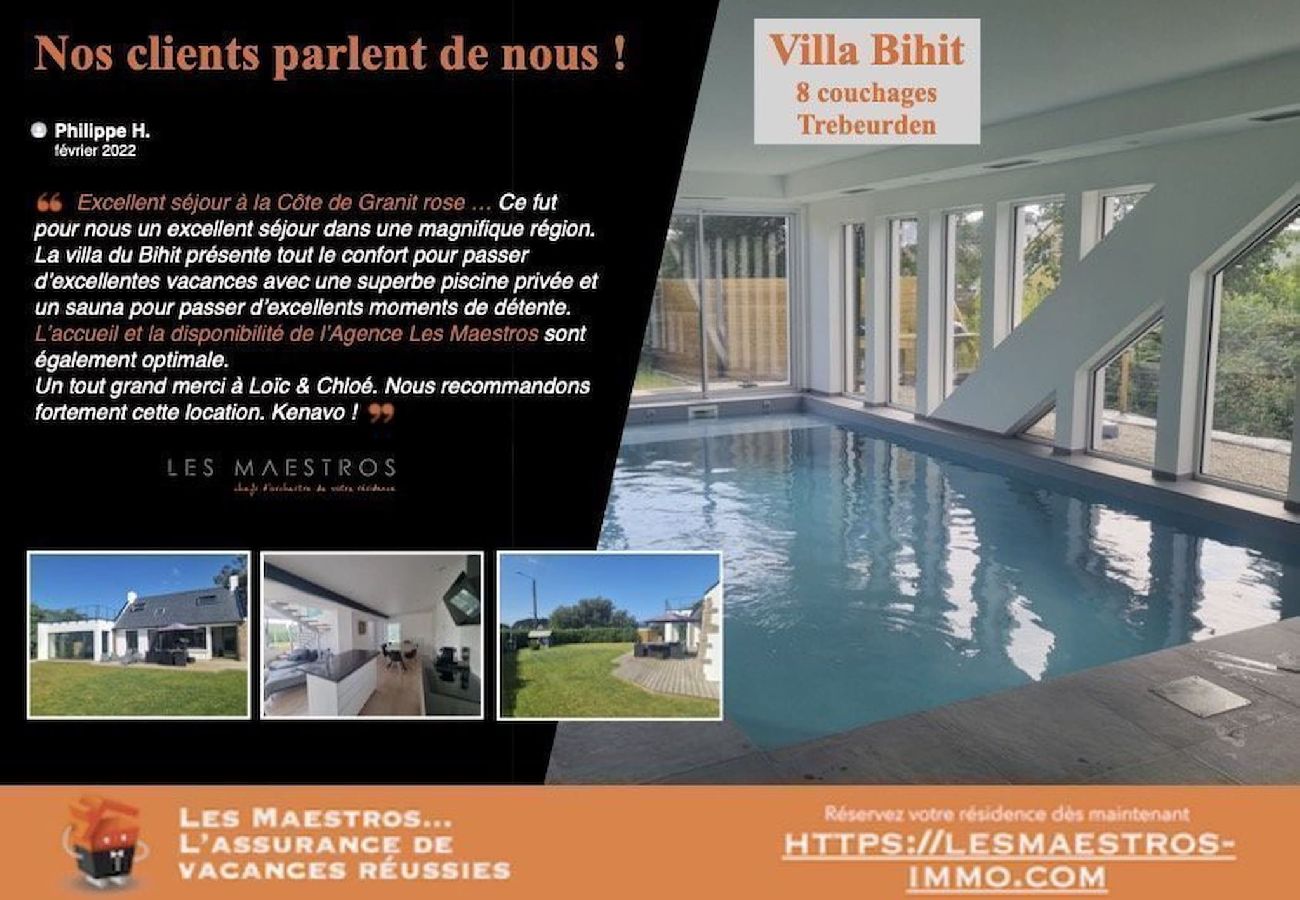 Villa à Trébeurden - bihit · Cote De Granit Rose Villa with indoor pool
