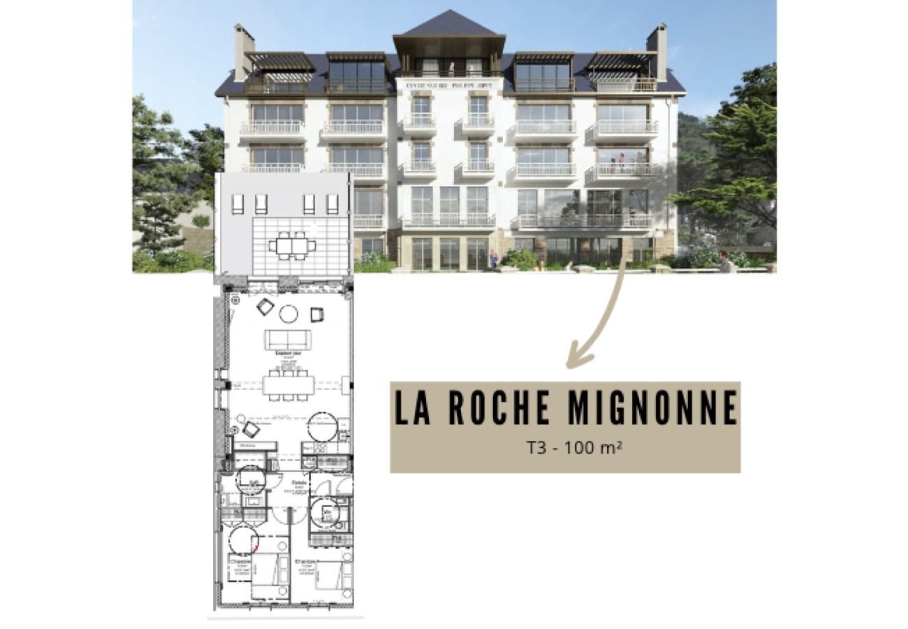 Appartement à Trébeurden - LA ROCHE MIGNONNE T3 · T3 Beach access and indoor